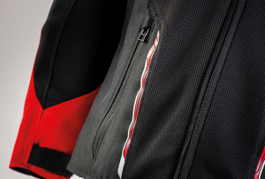 Geaca (jacheta) motociclete copii Racing/Roadster Ixon vara model Striker AIR KID culoare: negru/alb/rosu - Negru/alb/rosu , 8 ani