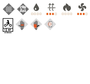 Manusi barbati Roadster vara textil/piele Ixon model MIG 2 MS culoare: negru/khaki  - degete tactile - Negru/khaki , 3XL (13/14)