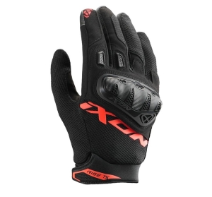 Manusi barbati Roadster vara textil Ixon model Rise TX MS culoare: negru/rosu - degete tactile - Negru/rosu , XL (10/11)