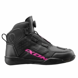 Ghete moto Urban/Roadster femei All Season Ixon model Vyper WP LS culoare: negru/fuchsia (roz) (100% waterproof) - Negru/fuchsia (roz) , 39