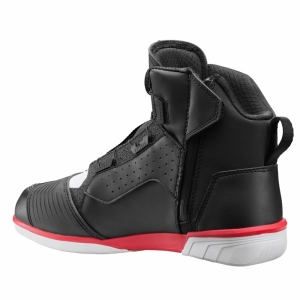 Ghete moto Urban/Roadster barbati All Season Ixon model Vyper WP MS culoare: negru/alb/rosu (100% waterproof) - Negru/alb/rosu , 43