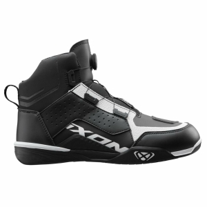 Ghete moto Urban/Roadster barbati All Season Ixon model Vyper WP MS culoare: negru/alb (100% waterproof) - Negru/alb , 39