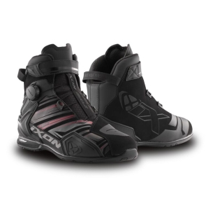 Ghete moto Roadster barbati All Season Ixon model Bull 2 WP ULTRA MS culoare: negru/antracit/rosu (100% waterproof) - Negru/antracit/rosu , 47