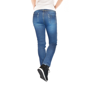 Blugi (jeans) moto femei Ixon model Billie LS culoare: albastru (stonewash) (Cordura® Denim) - Slim Fit - clasa AA - Albastru , US31