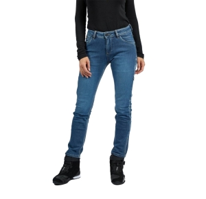 Blugi (jeans) moto femei Ixon model Billie LS culoare: albastru (stonewash) (Cordura® Denim) - Slim Fit - clasa AA - Albastru , US33