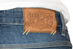 Blugi (jeans) moto femei Ixon model Billie LS culoare: albastru (stonewash) (Cordura® Denim) - Slim Fit - clasa AA - Albastru , US38