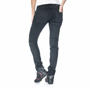 Blugi (jeans) moto femei Ixon model Billie LS culoare: negru (Cordura® Denim) - Slim Fit - clasa AA - Negru , US28