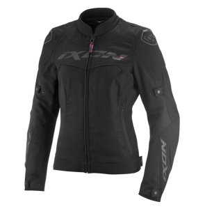 Geaca (jacheta) motociclete femei Racing/Roadster Ixon All season model Meteor 31 LS culoare: negru (concept 3 in 1) - Negru , S