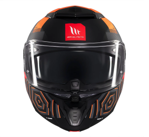 Casca modulabila MT Atom 2 SV Strange C4 gri/portocaliu mat (ochelari soare integrati) Pinlock Ready - tip viziera: MT-V-35 - Gri/portocaliu mat , L (59/60cm)