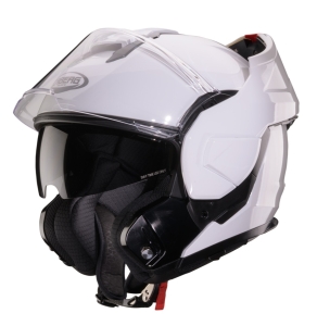 Casca modulabila (flip-back) Caberg model Trip SV A1 alb lucios Pinlock ready - lentila Pinlock inclusa - Alb lucios , XXL (63/64cm)