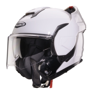 Casca modulabila (flip-back) Caberg model Trip SV A1 alb lucios Pinlock ready - lentila Pinlock inclusa - Alb lucios , XS (53/54cm)