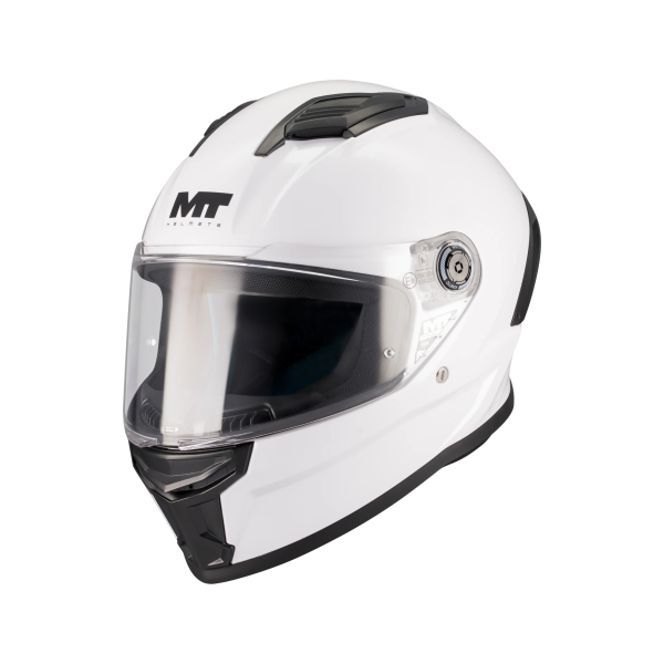 Casca integrala MT Stinger 2 Kids Pure A0 alb lucios - tip viziera: MT-V-28B - casca de copii - Alb lucios , M kids (51/52cm), 4