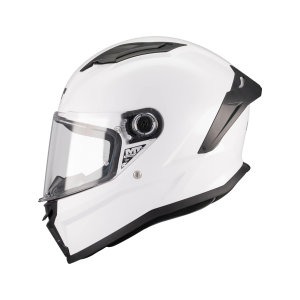 Casca integrala MT Stinger 2 Kids Pure A0 alb lucios - tip viziera: MT-V-28B - casca de copii - Alb lucios , M kids (51/52cm)