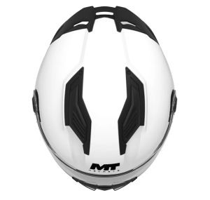 Casca integrala MT Stinger 2 Kids Pure A0 alb lucios - tip viziera: MT-V-28B - casca de copii - Alb lucios , M kids (51/52cm)