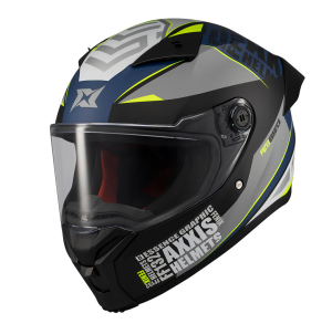 Casca integrala Axxis Fenix Essence C2 gri/albastru mat - tip viziera: MT-V-31B - DKS429 - Gri/albastru mat , XS (53/54cm)