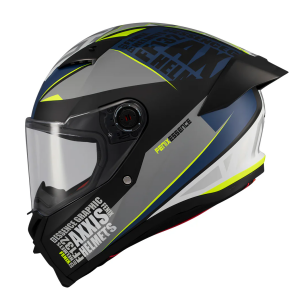 Casca integrala Axxis Fenix Essence C2 gri/albastru mat - tip viziera: MT-V-31B - DKS429 - Gri/albastru mat , S (55/56cm)