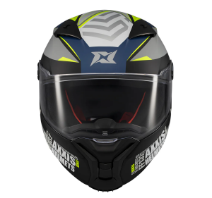 Casca integrala Axxis Fenix Essence C2 gri/albastru mat - tip viziera: MT-V-31B - DKS429 - Gri/albastru mat , L (59/60cm)