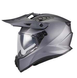 Casca touring/adventure MT model Track SV Pure A2 gri mat – tip viziera: HS 12 - Gri mat , M (57/58cm)