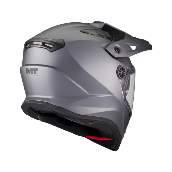 Casca touring/adventure MT model Track SV Pure A2 gri mat – tip viziera: HS 12 - Gri mat , XL (61/62cm), 3