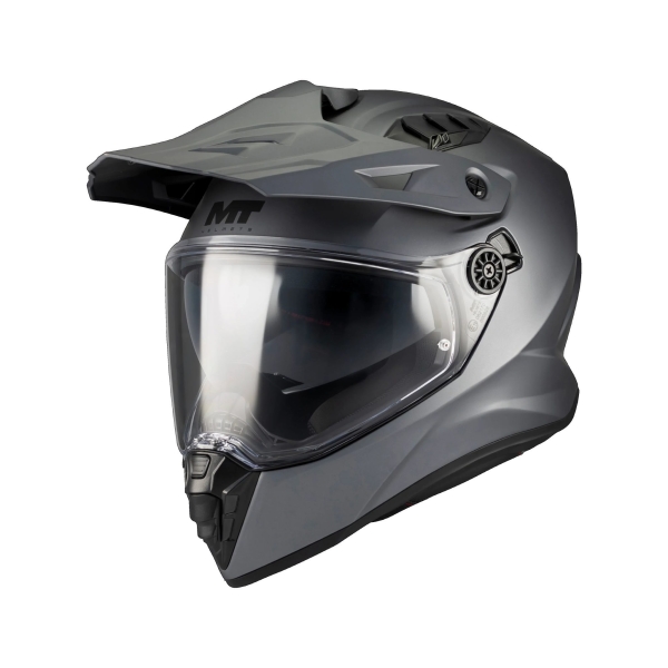 Casca touring/adventure MT model Track SV Pure A2 gri mat – tip viziera: HS 12 - Gri mat , XXL (63/64cm), 5