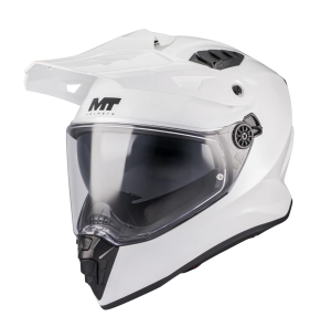 Casca touring/adventure MT model Track SV Pure A0 alb lucios – tip viziera: HS 12 - Alb lucios , S (55/56cm)