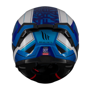 Casca integrala MT Thunder 4 SV Freeway A17 albastru lucios (ochelari soare integrati) - tip viziera: MT-V-28B - Albastru lucios , XXL (63/64cm)