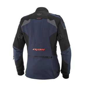 Geaca (jacheta) motociclete femei Touring/Adventure Ixon All season/vara model Odin LS culoare: navy (albastru)/negru/rosu - Navy (albastru)/negru/rosu , XS