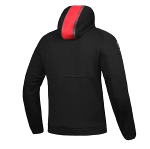 Geaca (hanorac tip hoodie) motociclete barbati Urban Ixon vara model Touchdown culoare: negru/rosu - Negru/rosu , 5XL