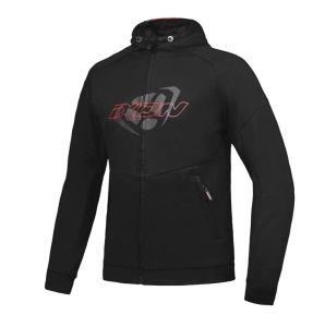 Geaca (hanorac tip hoodie) motociclete barbati Urban Ixon vara model Touchdown culoare: negru/rosu - Negru/rosu , 2XL