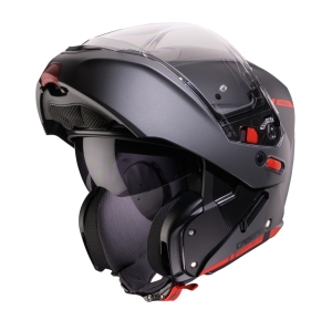 Casca modulabila (flip-up) Caberg model Horus X Ray L7 negru/gri/rosu fluor mat Pinlock ready - lentila Pinlock inclusa - Negru/gri/rosu fluor mat , XS (53/54cm)