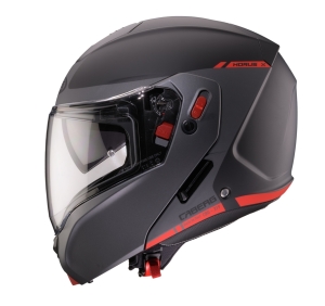 Casca modulabila (flip-up) Caberg model Horus X Ray L7 negru/gri/rosu fluor mat Pinlock ready - lentila Pinlock inclusa - Negru/gri/rosu fluor mat , XL (61/62cm)