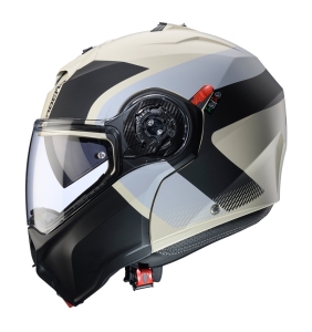 Casca modulabila (flip-up) Caberg model Duke Evo SV Indy P8 sand (nisipiu)/negru/gri mat Pinlock ready - lentila Pinlock inclusa - Sand (nisipiu)/negru/gri mat , XL (61/62cm)