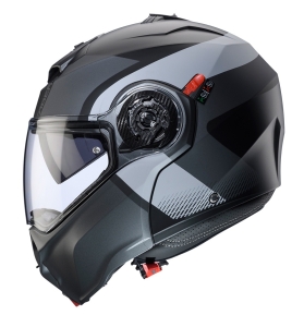 Casca modulabila (flip-up) Caberg model Duke Evo SV Indy P7 SV negru/gun metal (titanium)/gri mat Pinlock ready - lentila Pinlock inclusa - Negru/gun metal (titanium)/gri mat , XS (53/54cm)