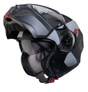 Casca modulabila (flip-up) Caberg model Duke Evo SV Indy P7 SV negru/gun metal (titanium)/gri mat Pinlock ready - lentila Pinlock inclusa - Negru/gun metal (titanium)/gri mat , XL (61/62cm)