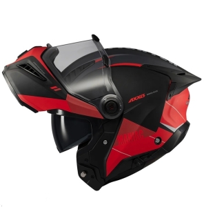 Casca modulabila (flip-up) Axxis GhostFighter SV Maniac B5 negru/rosu mat (ochelari soare integrati) Pinlock Ready – tip viziera: MT-V-36 - Negru/rosu mat , M (57/58cm)