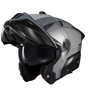 Casca modulabila (flip-up) Axxis GhostFighter SV Bitone C2 negru/gri lucios (ochelari soare integrati) Pinlock Ready – tip viziera: MT-V-36 - Negru/gri lucios , XL (61/62cm)