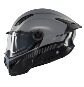 Casca modulabila (flip-up) Axxis GhostFighter SV Bitone C2 negru/gri lucios (ochelari soare integrati) Pinlock Ready – tip viziera: MT-V-36 - Negru/gri lucios , XXL (63/64cm)