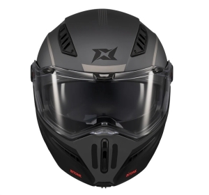 Casca modulabila (flip-up) Axxis GhostFighter SV Bitone C12 gri mat (ochelari soare integrati) Pinlock Ready – tip viziera: MT-V-36 - Gri mat , XS (53/54cm)