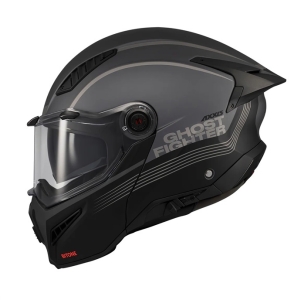 Casca modulabila (flip-up) Axxis GhostFighter SV Bitone C12 gri mat (ochelari soare integrati) Pinlock Ready – tip viziera: MT-V-36 - Gri mat , L (59/60cm)