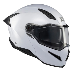 Casca modulabila (flip-up) Axxis GhostFighter SV A0 alb lucios (ochelari soare integrati) Pinlock Ready – tip viziera: MT-V-36 - Alb lucios , XL (61/62cm)