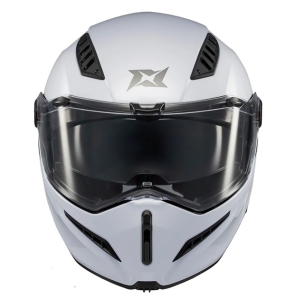 Casca modulabila (flip-up) Axxis GhostFighter SV A0 alb lucios (ochelari soare integrati) Pinlock Ready – tip viziera: MT-V-36 - Alb lucios , M (57/58cm)