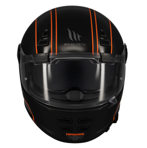 Casca integrala MT Jarama SV Wild B1 negru mat - model Retro - Cafe Racer (ochelari soare integrati) - tip viziera: MT-V-32 - Negru mat , S (55/56cm)