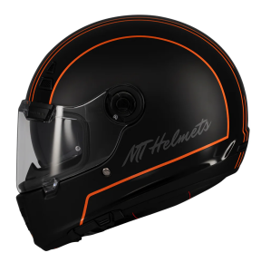 Casca integrala MT Jarama SV Wild B1 negru mat - model Retro - Cafe Racer (ochelari soare integrati) - tip viziera: MT-V-32 - Negru mat , XL (61/62cm)