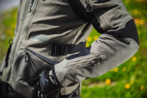 Geaca (jacheta) motociclete barbati Touring/Adventure Ixon All season/vara model Odin MS culoare: khaki/negru - Khaki/negru , M