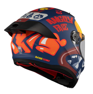 Casca integrala Axxis Fenix Angry Face C5 rosu mat - tip viziera: MT-V-31B - DKS429 - Rosu mat , XS (53/54cm)