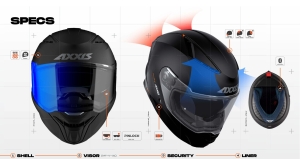 Casca integrala Axxis Fenix A1 negru lucios - tip viziera: MT-V-31B - DKS429 - Negru lucios , S (55/56cm)