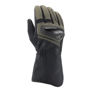 Manusi barbati Touring/Adventure Mid-season textil/piele Ixon model Drizzle MS culoare: khaki/negru – degete tactile (manusi lungi) - Khaki/negru , S (7/8)