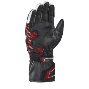 Manusi barbati Racing vara piele Ixon model Thund MS culoare: negru/rosu/alb - degete tactile - Negru/rosu/alb , XL (10/11)