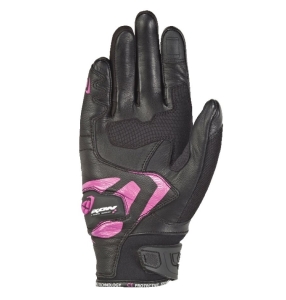Manusi femei Roadster vara piele/textil Ixon model RS Rise Air LS culoare: negru/fucshsia (roz) - degete tactile - Negru/fuchsia (roz) , M (8/9)