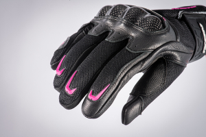 Manusi femei Roadster vara piele/textil Ixon model RS Rise Air LS culoare: negru/fucshsia (roz) - degete tactile - Negru/fuchsia (roz) , XS (6/7)